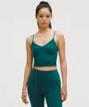 Lululemon Align™ Cropped Cami Tank Top Light Support, A/b Cup In Green