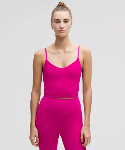 Lululemon Align™ Cropped Cami Tank Top Light Support, A/b Cup In Red