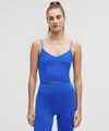 Lululemon Align™ Cropped Cami Tank Top Light Support, A/b Cup In Blue