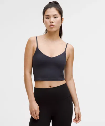 Lululemon Align™ Cropped Cami Tank Top Light Support, A/b Cup In Black