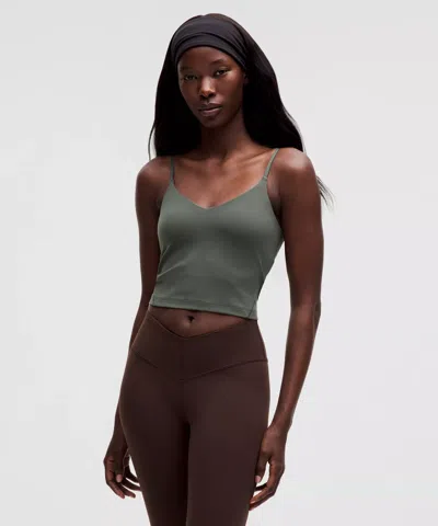 Lululemon Align™ Cropped Cami Tank Top Light Support, A/b Cup In Green