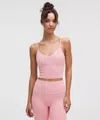 Lululemon Align™ Cropped Cami Tank Top Light Support, A/b Cup In Pink
