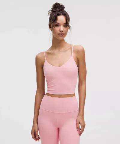 Lululemon Align™ Cropped Cami Tank Top Light Support, A/b Cup In Pink