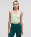 Lululemon Align™ Cropped Cami Tank Top Light Support, A/b Cup In Green