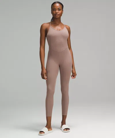Lululemon Align™ Cross-back Bodysuit 25" In Neutral