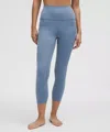 Lululemon Align™ High-rise Crop With Pockets 23" In Blue