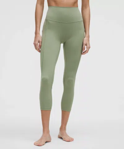 Lululemon Align™ High-rise Crop With Pockets 23" In Green