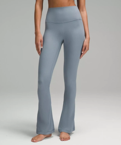 Lululemon Align™ High-rise Ribbed Mini-flare Pants Regular In Gray