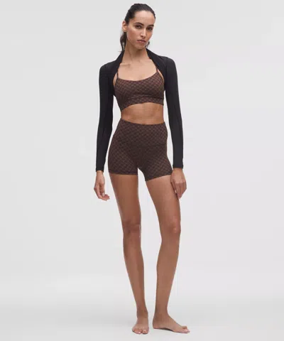 Lululemon Align™ High-rise Short 4" In Brown