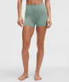 Lululemon Wunder Train High-rise Shorts 6" In Green