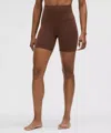 Lululemon Align™ High-rise Short 6" In Brown