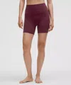 Lululemon Align™ High-rise Shorts 6" In Burgundy