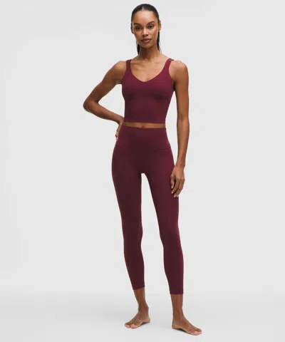 Lululemon Align No Line™ High-rise Pant 25" In Burgundy