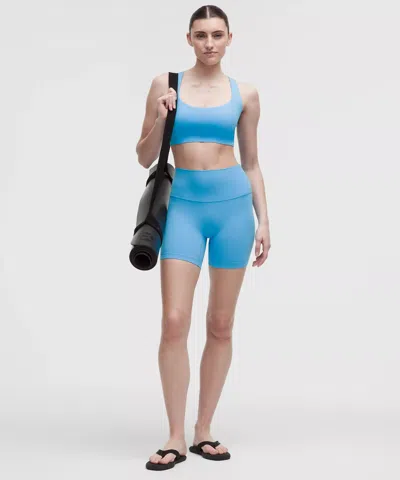 Lululemon Align No Line™ High-rise Short 6" In Blue