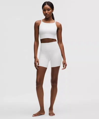 Lululemon Align No Line™ High-rise Short 6" In White