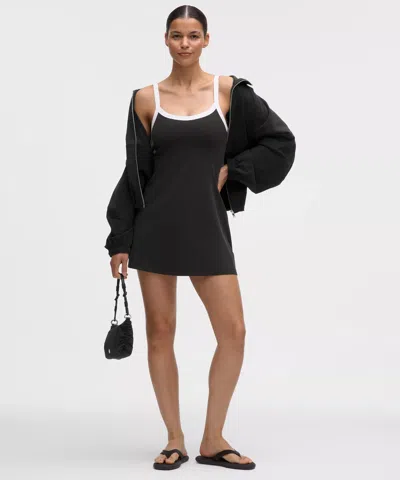 Lululemon Align™ Ribbed-trim Cami Dress In Black
