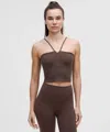 Lululemon Align™ Strappy Deep-v Tank Top Light Support, A/b Cup In Brown