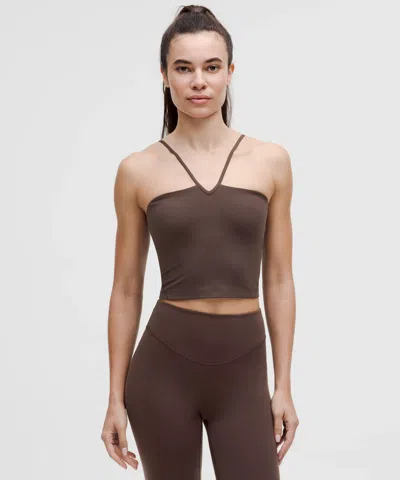 Lululemon Align™ Strappy Deep-v Tank Top Light Support, A/b Cup In Brown