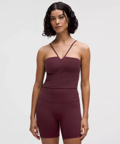 Lululemon Align™ Strappy Deep-v Tank Top Light Support, A/b Cup In Brown