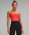 Lululemon Align™ Strappy Ribbed Tank Top Light Support, A/b Cup In Red