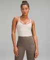 Lululemon Align™ Strappy Ribbed Tank Top Light Support, A/b Cup In White