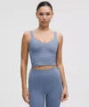 Lululemon Ebb To Street Cropped Racerback Tank Top Light Support, B/c Cup