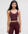 Lululemon Align™ Tank Top Light Support, A/b Cup In Burgundy