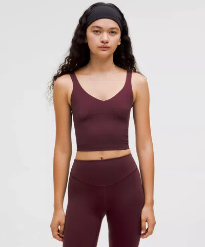 Lululemon Align™ Tank Top Light Support, A/b Cup In Burgundy