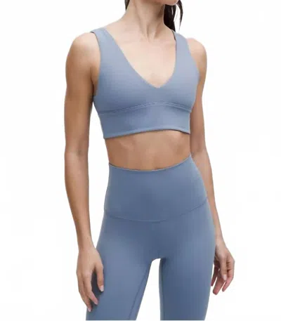 Lululemon Align V Neck Bra In Wash Denim In Blue