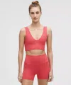 Lululemon Align™ V-neck Bra Light Support, A/b Cup In Red