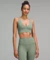 Lululemon Align™ V-neck Bra Light Support, A/b Cup In Green