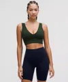 Lululemon Align™ V-neck Bra Light Support, C/d Cup In Green