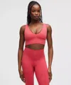 Lululemon Align™ V-neck Bra Light Support, C/d Cup In Red