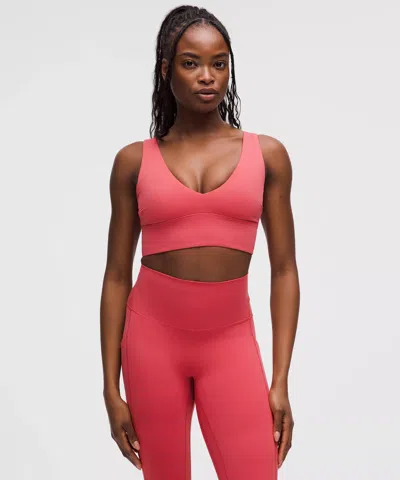 Lululemon Align™ V-neck Bra Light Support, C/d Cup In Red