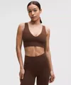 Lululemon Align™ V-neck Bra Light Support, C/d Cup In Burgundy