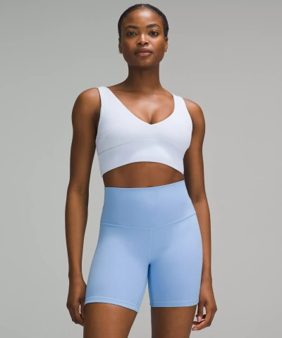 Lululemon Flow Y Nulu Stretch-jersey Bra In Black