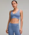 Lululemon Align™ V-neck Bra Light Support, C/d Cup In Blue