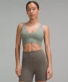 Lululemon Align™ V-neck Bra Light Support, C/d Cup In Green