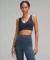 Lululemon Align™ V-neck Bra Light Support, C/d Cup In Blue