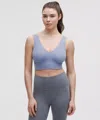 Lululemon Align™ V-neck Bra Light Support, Ddd/g Cup In Blue