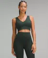 Lululemon Align™ V-neck Bra Light Support, Ddd/g Cup In Green