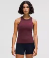 Lululemon Align™ Waist-length Racerback Nulu™ Tank In Burgundy