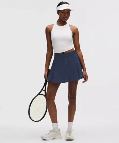 Lululemon A-line Side-pleat Tennis Skirt In Blue