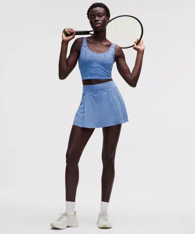 Lululemon A-line Side-pleat Tennis Skirt In Blue