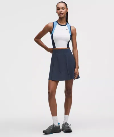 Lululemon A-line Side-pleat Tennis Skirt In Blue
