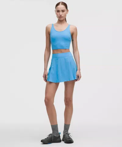 Lululemon A-line Side-pleat Tennis Skirt In Blue