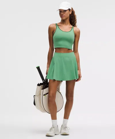 Lululemon A-line Side-pleat Tennis Skirt In Green