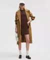 Lululemon All Aligned Ribbed Long-sleeve Henley Dress In Brown