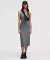 Lululemon All Aligned Ribbed Midi Dress In Gray
