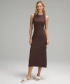 Lululemon All Aligned Ribbed Midi Dress